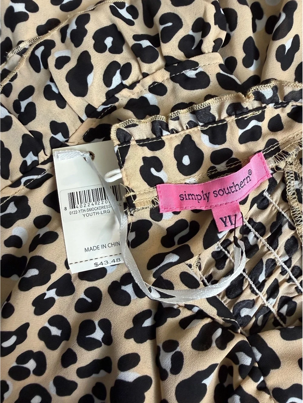 NWT! Simply Southern Smock Dress - Youth Large